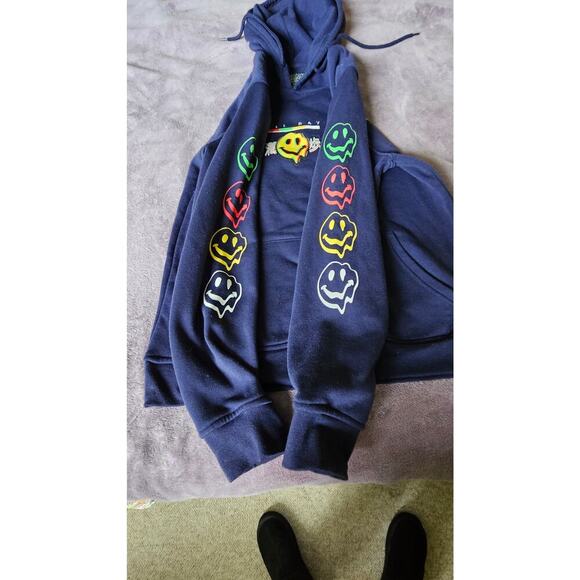 Brooklyn Cloth Mfg‎ Drip All Day navy hoody, men's size Small - Picture 4 of 10